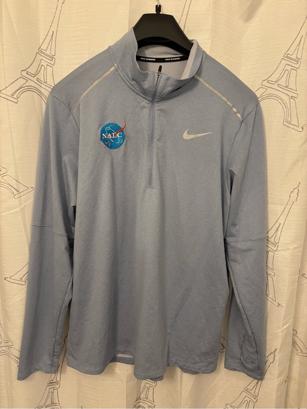 Nike Men’s Light Blue Dri-FIT Quarter-Zip Jacket